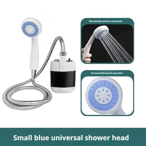 Bomba de ducha portátil para camping - Cabezal de ducha recargable por USB para exteriores, ideal para camping, senderismo, viaje, lavado de autos y limpieza de mascotas miniatura 6