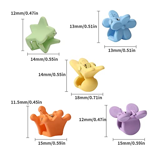 Mini pinzas para cabello 100 piezas multicolor con caja miniatura 3