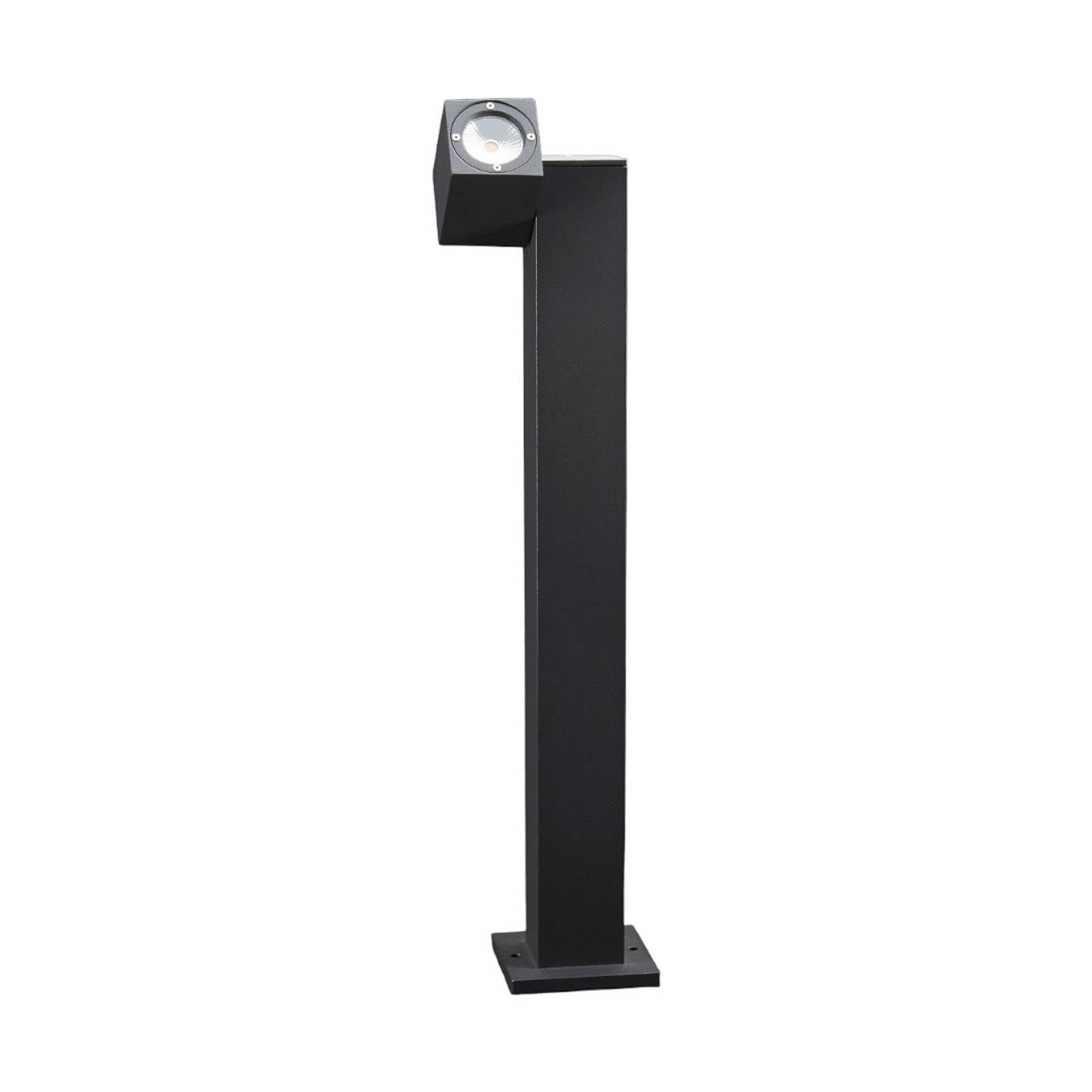 Lucande Lampada LED da esterni (Moderno) colore Nero, in Alluminio lampadina inclusa lampioncino paletto luminoso lampada viale lampione