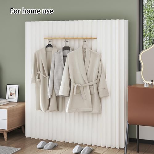 Portable Room Dividers - Thick Foldable Paper Partitions with Hooks for Temporary Walls, Ideal for Home, Office, Shopping Malls - Easy to Set Up and Move