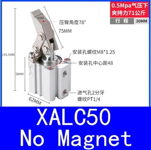 Cylindre de serrage pneumatique ALC63 pour stopper les vibrations d'usinage - 3