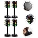 VICASKY 12Pcs Traffic Light Model, Educational Traffic Signal Toy for Kids, Assorted Colors, 4.56 x 1.77 Inches, ABS Material