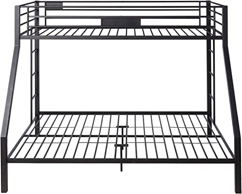 Harper & Bright Designs Twin Xl Over Queen Bunk Beds For Adults, Heavy-Duty Thicken Metal Bunk Bed Frame With 2 Ladders For Kids Boys Girls Teens,Black #TOP3