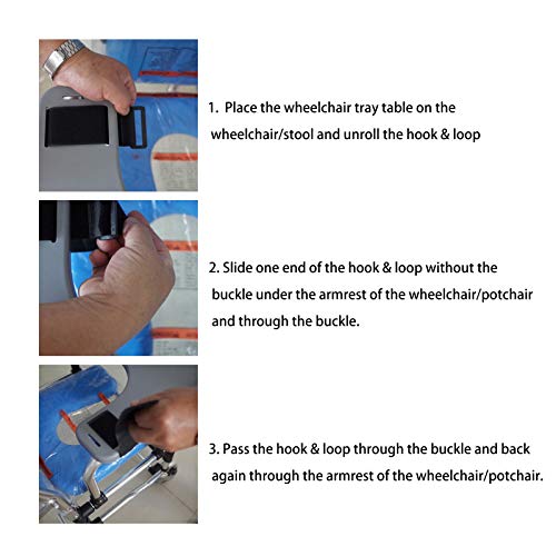 Wheelchair Tray Table, Easy Removable Portable Universal Thickening Widening Wheelchair Lap Tray Desk With Cup Holder, Eating Tray Table With Straps For Reading Resting For Elderly For Child Chair #TOP4