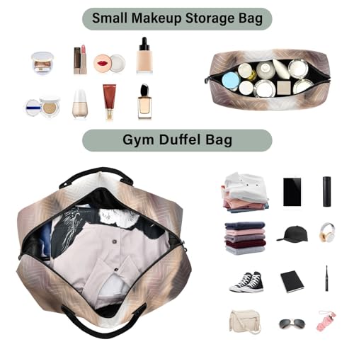 Large Travel Duffel Bag, Beautiful Dog Puppy Sports Tote Gym Bag, Shoulder Weekender Overnight Bag for Women Men, Carry On Luggage with Toiletry Bag4