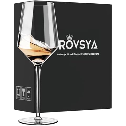 OJA Hand Blown Crystal Wine Glasses Cover