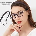 TOBATOBA Headbands for Glasses Wearers No Pressure No Headache Comfortable Hairbands Square Sunglasses Headband for Women Girls, Plastic Headbands with Teeth Non Slip 6Pcs - Image 2
