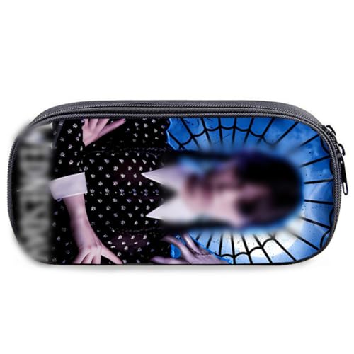 REYOK Mittwoch Federmäppchen Anime Mittwoch Mäppchen Tragbar Mäppchen Große Kapazität Schreibwaren Fall Student Pen Pouch Schreibwaren Organizer für Jungen Mädchen