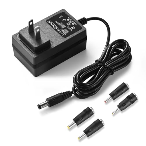 Bccxzm 15V 1A Charger for Car Jump Starter Power Supply 15V 1A~1.5A for Peak 450A 500A 600A 800A 1000A Auto Battery Booster Jump Starter, Compatible Beatit,Tacklife,Gooloo & etc..