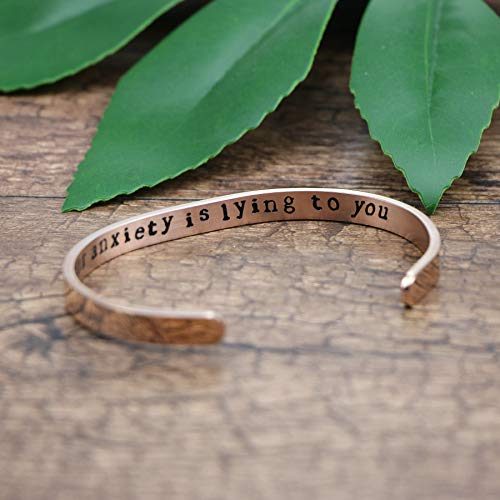 Joycuff Bracelets For Women Health Awareness Self Care Jewelry 18K Rose Gold Stainless Steel Cuff Bangle #TOP3