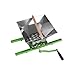 VEVOR 1.8 Gal/7L Fruit and Apple Crusher, Large Manual Grinder, Stainless Steel Fruit Scratter Pulper for Wine Cider Apple Grape Pressing, with Roller Handle for Kitchen Home, Green
