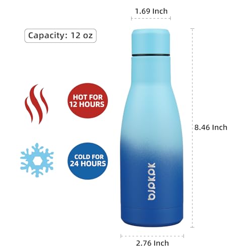 Image of BJPKPK 12 oz Small Mini Water Bottle, Insulated Stainless Steel Flask