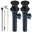 Hygie Rinse 2PCS Bathroom Sink Drain with Lift Rod, Pop Up Sink Drain ...