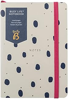 Busy B Busy Life Notebook - A6 Spot Notebook with Stickers and Pocket