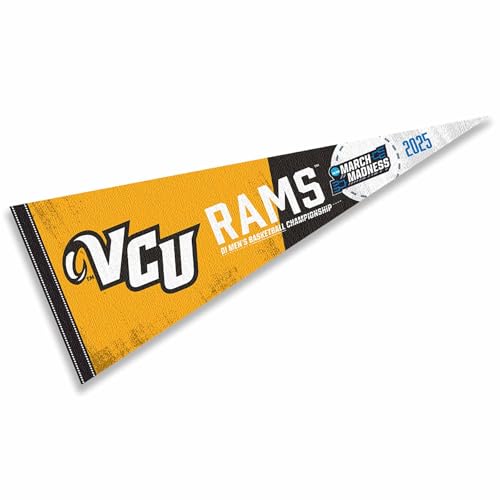 College Flags & Banners Co. Virginia Commonwealth Rams 2025 March Basketball Madness Pennant Flag