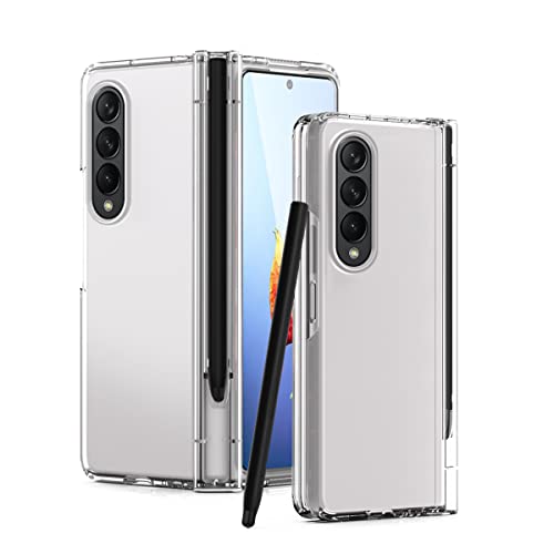 Coque Samsung Galaxy Z Fold 4 antichoc intégrale transparente anti-chute avec porte-stylo