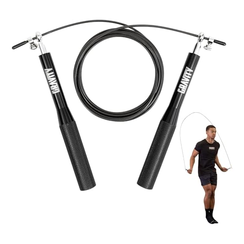 Gravity Fitness Springseil – Verstellbares Fitness Seil für Männer & Frauen – Ideal für Boxtraining, Fettverbrennung, Home Gym & Ausdauertraining – Rutschfeste Griffe, Tangle-Free Design