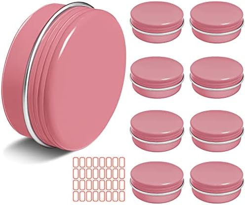9 Packs Small Pill Organizer Box with 32 Pieces Blank Labels, Portable Travel Daily Pill Case, Shatter-Proof, Water-Proof, Dust-Proof Aluminium Pill Holder for Medication and Supplements
