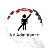 Keine Einzelzimmer; Aufnahme in das Einzelzimmer 1600;Schwarzes Symbol Muster rund um die Gummipuppe Pad Christmas Tree Mat