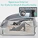 Stainless Steel Litter Box, Metal Litter Box with Scoop, High-Sided Leak-Proof Design, Non-Stick Base, Easy to Clean for Kittens, Senior & All Cats