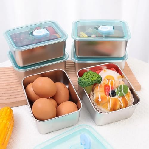 VELUZA 500ml - Multipurpose Food Storage Container For Kitchen, Airtight & Leakproof, BPA-Free Plastic Food Containers With Lids, Kitchen & Fridge Organizer Storage Container, Food Box (4)