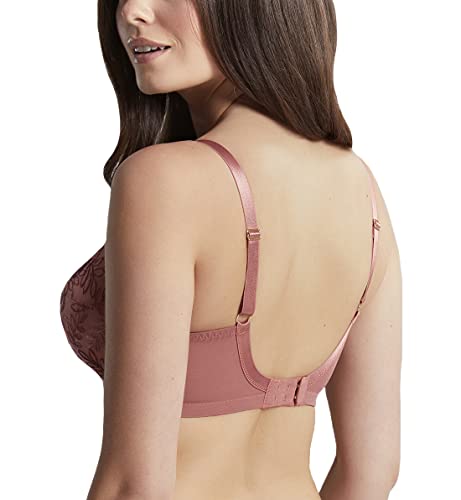 Image of Panache Tango Balcony Bra for Women - Wired, Non-Padded Full Cup Support with Leaf Embroidery