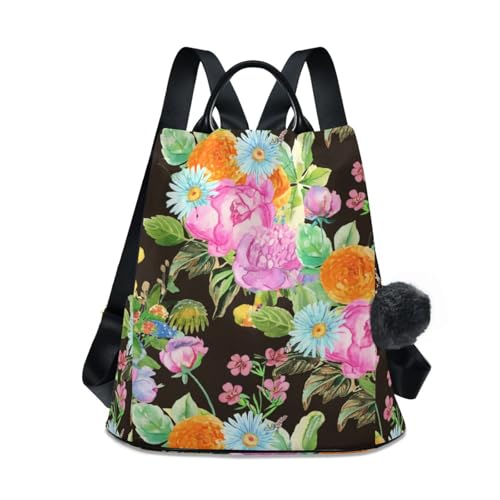 Sac à dos vintage femme imprimé de caractère avec finitions soignées