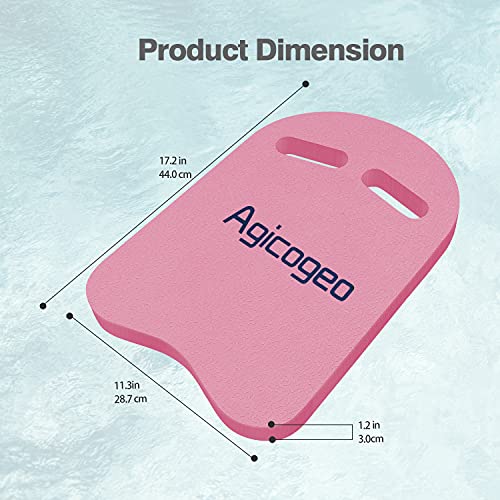 Image of Swimming Kickboards, Swimming Training Equipment for Adults, Swim Pool Aid Float Kickboard for Kids and Beginner [EVA Foam] (Pink)