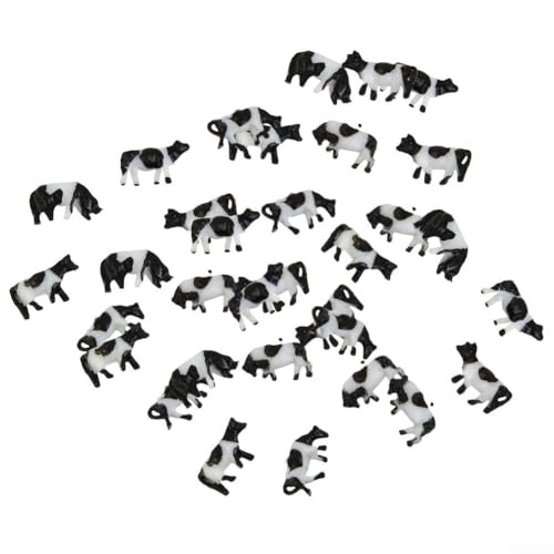 Generic N Scale Painted Cow Figures