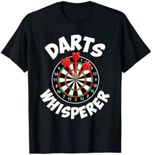 Darts Whisperer Funny Dart Player Dartboard Game Pun Outfit T-Shirt