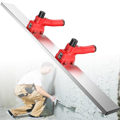 DPQYJPP Utensile Vibrante massetto Elettrico per la Lavorazione del calcestruzzo, 12000 Giri/min Utensile Vibrante per Finitura in calcestruzzo a Lama 100 cm per massetto, livellatore Cemento