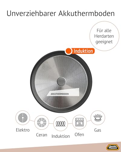 Schmorpfanne 32 cm Gundel Guss-Bratentopf für Induktion