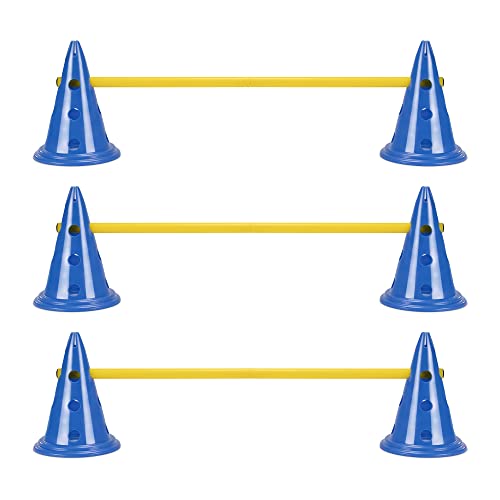 Navaris Hundetraining Hürden Set - Agility Set für kleine und große Hunde - Cavaletti Training Hund - Hunde Training Zubehör - Hürden Set für Hunde