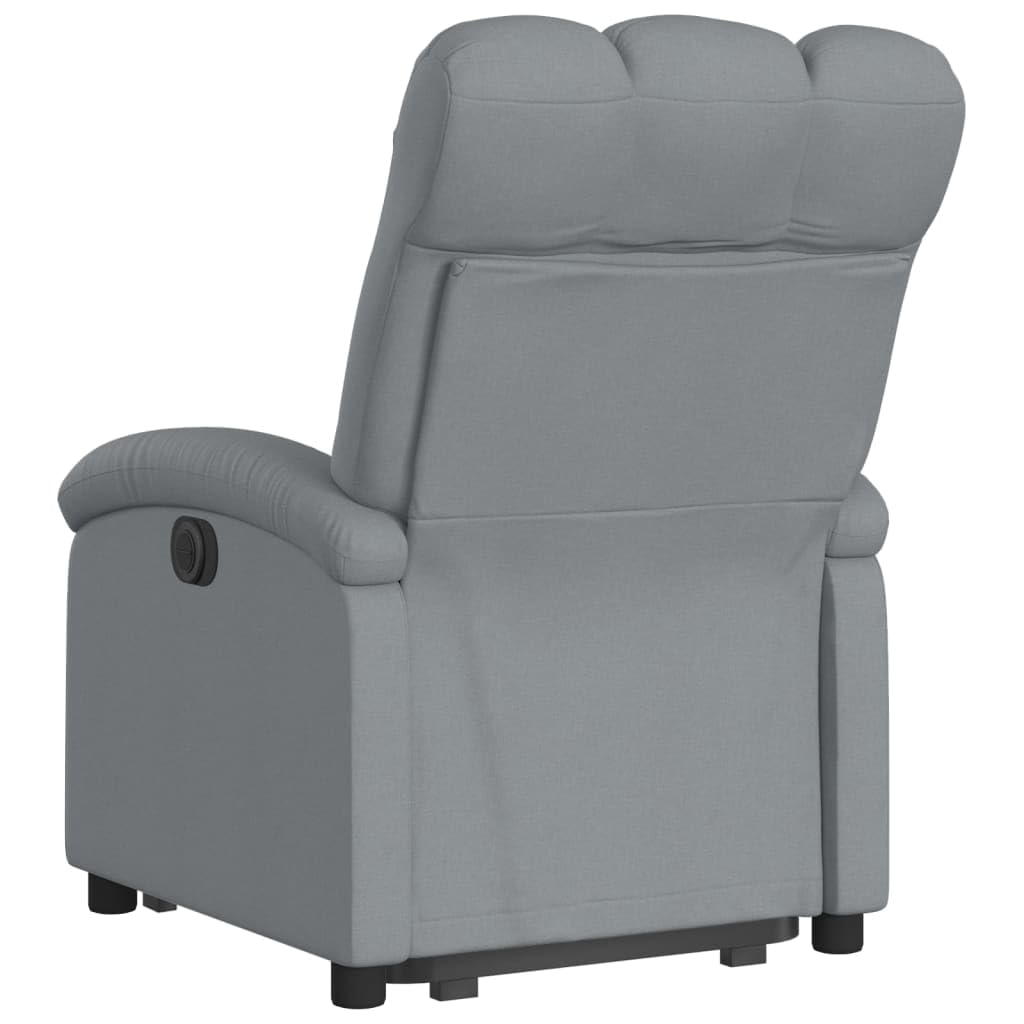 Homgoday Relaxsessel mit Aufstehhilfe Fernsehsessel Verstellbarer Ruhesessel Aufstehsessel Relaxsessel mit Liegefunktion Sessel für Senioren mit Aufstehhilfe TV Sessel Hellgrau Stoff
