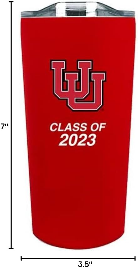 The Fanatic Group University of Utah Class of 2023 Double Walled Soft Touch Tumbler - Red