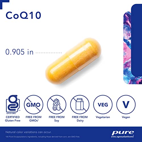 Pure Encapsulations Coq10 500 Mg | Coenzyme Q10 Supplement For Energy, Antioxidants, Brain And Cellular Health, Cognition, And Cardiovascular Support* | 60 Capsules #TOP2