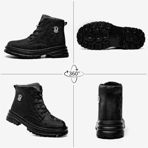 Image of Hogent Steel Toe Boots for Women Men - Lightweight Breathable Work Boots
