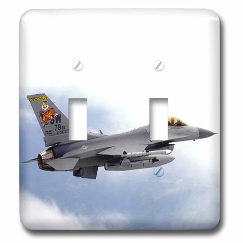 F-16 Interrupteur à bascule double en plaque de finition - 2