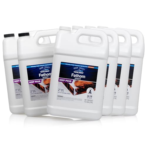 TotalBoat Fathom Deep Pour Epoxy Resin - 6 Gallon Casting Kit, 1-3" Pours