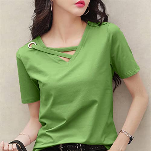 T-shirt blanc manches courtes femme coupe ample anti-engoncement