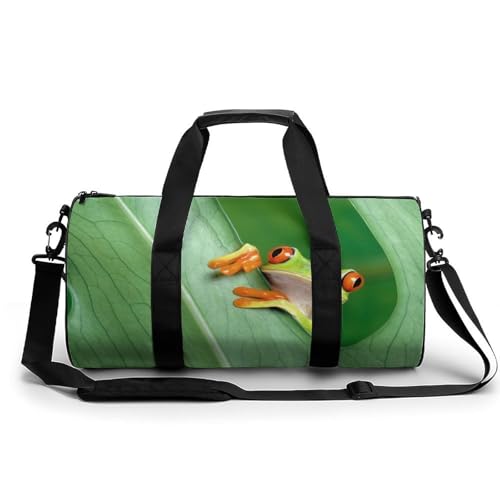 Sac de voyage sac week-end grenouille mignonne pour camping et marche