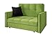 Produktbild Mirjan24 Sofa Viva Bis II mit Schlaffunktion, 2 Sitzer Polstersofa mit Bettkasten inkl. Kissen, Schlafsofa Sofagarnitur, Bettsofa, Wohnlandschaft, Farbauswahl (Alova 42 + Alova 04)