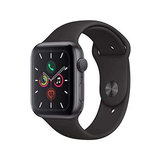 Apple Watch Seires 5 44mm (GPS) - Caja De Aluminio En Gris Espacial / Negro Correa Deportiva (Reacondicionado)