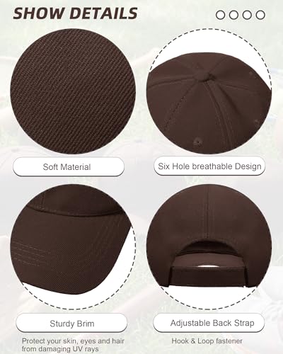 Image of Handepo 24 Pcs Blank Baseball Caps Adjustable Back Strap Unisex Blank Design Caps Plain Unisex Hats for Men Women