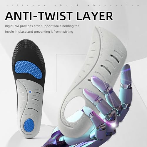 Image of XINIFOOT High Arch Support Insoles, Orthotics Running Insoles for Arch Pain - Pronation - Metatarsalgia Pain Relief, Plantar Fasciitis Shoe Inserts for Men (Green 1 Pair)
