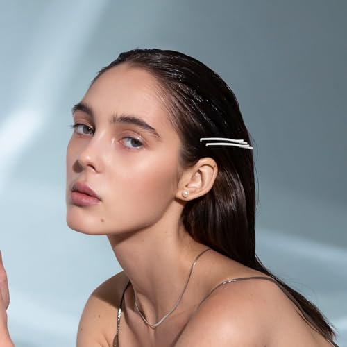 Épingles à cheveux en métal blanc Hohopeti x100 légères - 7