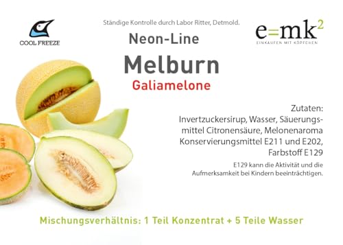 Slush Eis Sirup | Melone | Konzentrat 1:5 | 1 Liter Flasche | Glycerin Frei | geeignet für Ninja Slushy Maschine | Premium-Qualität direkt vom Hersteller – Bild 5