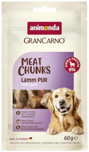 animonda GranCarno Meat Chunks Hunde Leckerli Lamm Pur (60 g)