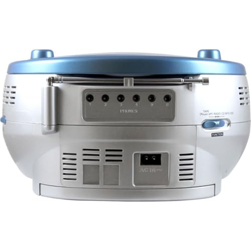 HamiltonBuhl 5050ULTRA Educational Boombox Home CD Player Recorder Blue, 12inx9inx6in - Thumbnail 6