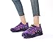 Waterproof Hiking Shoes Women Comfortable Lightweight Non-Slip Trekking Boots Fashion Walking Shoes for Women Tennis Outdoor Sneakers Purple Black